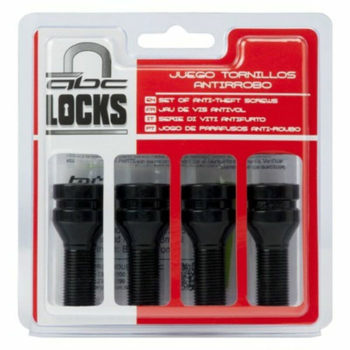 Abc Antivol TOR9951 14x125 L28 17-19 4 Vis Chrome Noir