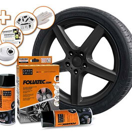 Foliatec Gomme Liquide Set Noir Brillant 2 X 400 mL FO2035