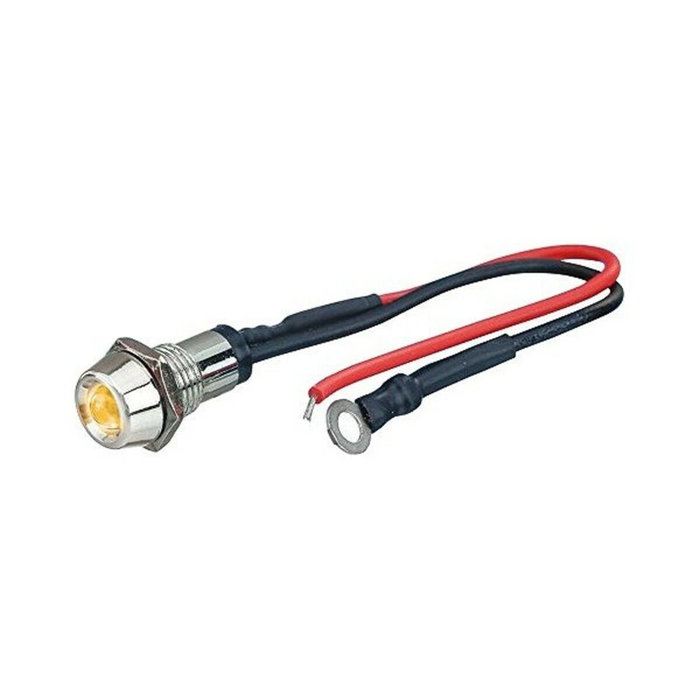Foliatec Lumière de contrôle LED Chrome Jaune 10 mm