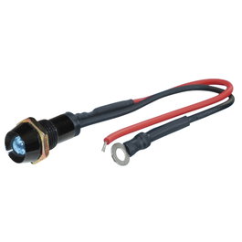 Foliatec Lumière de contrôle LED Noir Glace Bleu (10 mm)