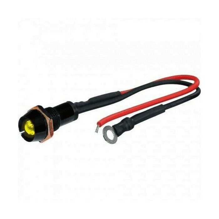 Foliatec Lumière de contrôle LED Noir Jaune 10 mm