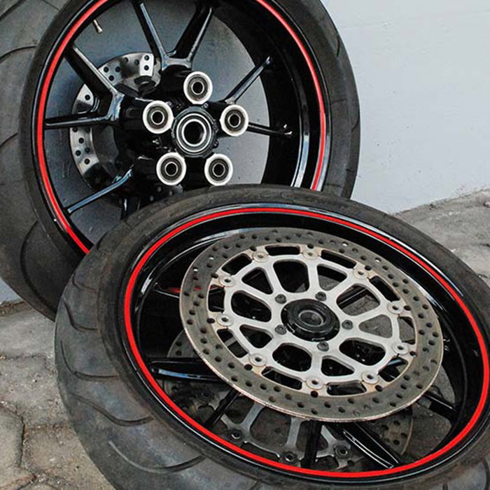 Foliatec FO34388 Pin Design De Roues Orange L 8,6 M 4 X 2,15 M W 6 mm