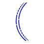 Foliatec PIN Striping Racing Bleu 14 Bandes de 7 mm x 41 cm