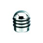 Foliatec AIRCAPS Bouchon de valve Aluminium Chrome avec 3 joints en caoutchouc noir, 4 pièces