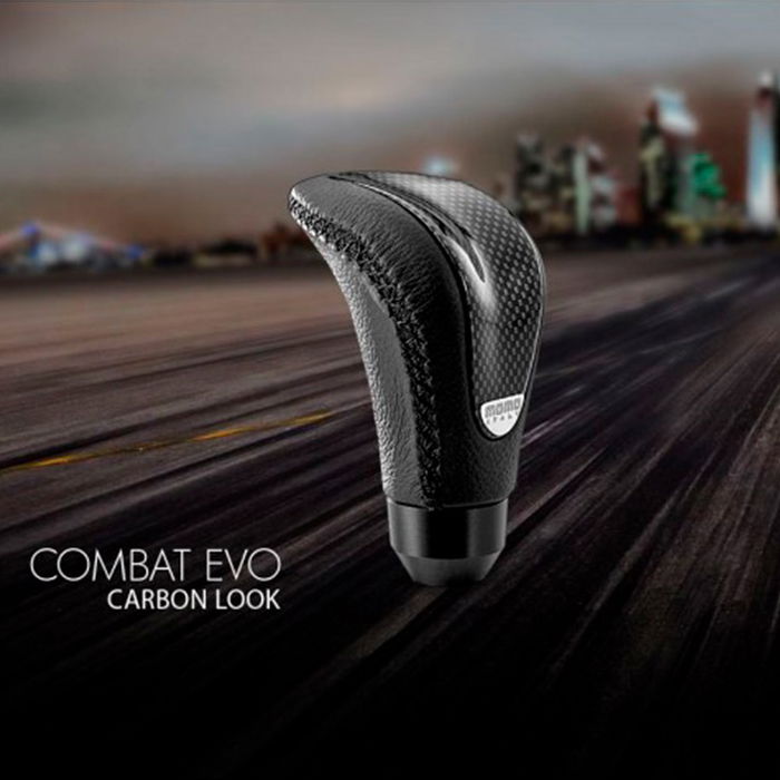 Momo Pomo Momo Combat Evo Noir-Carbone MOM15511261115L Volant de Course Cuir