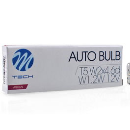 M-Tech MTECZ29 Lampe Halogène 12V 1.2W T5 W1.2W Transparente 10 Unités