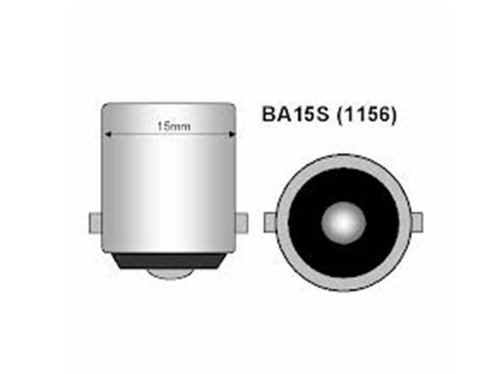 M-Tech MTECZ38 Lampe Halogène S25 BA15s 12V 21W Rouge 10 Unités