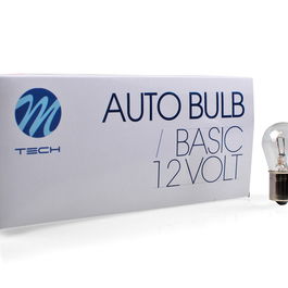 M-Tech MTECZ50 Lampe Halogène BA15s 12V 21W Transparente 10 Unités