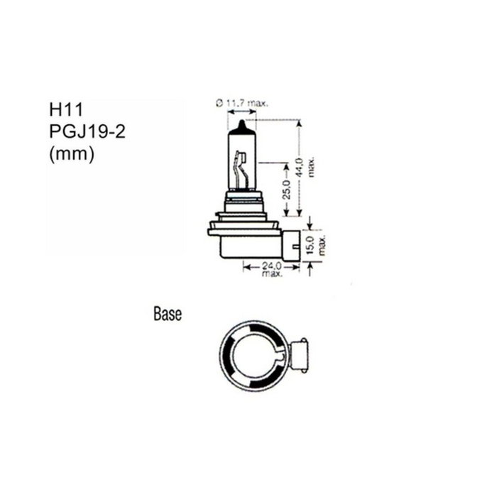 M-Tech PowerTec Super White H11 12V DUO M-Tech PowerTec Super White H11 12V DUO