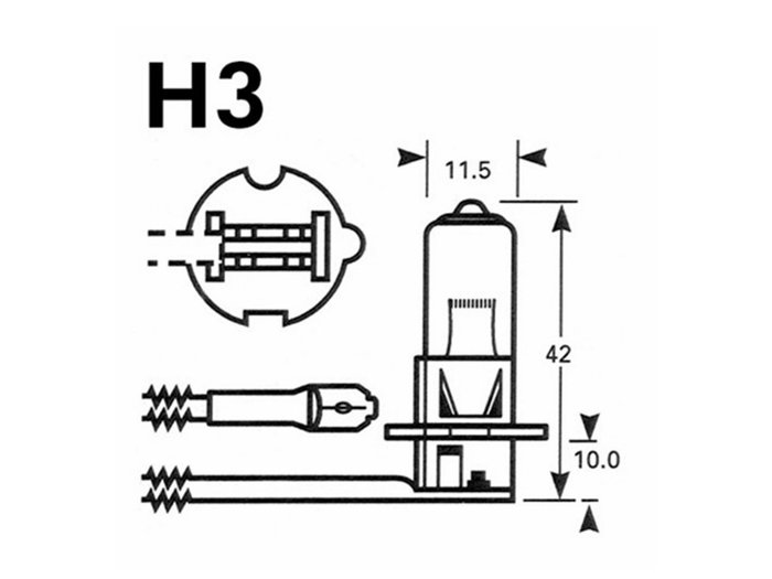 M-Tech Powertec Superwhite H3 12V PTZSW3-DUO Lampe Voiture