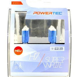M-Tech Powertec Superwhite H7 12 V Duo PTZSW7-DUO Ampoule Voiture 55W Blanc 100% Lumière