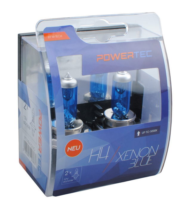 Powertec Xenon Blue H4 12V Duo PTZXB4-DUO Powertec Xenon Blue H4 12V Duo PTZXB4-DUO