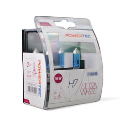 PowerTec Ultrawhite H7 12V Duo Ampoule Voiture PTZSW7-DUO 55W Px26d