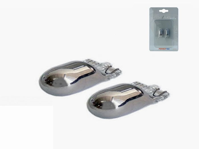 Powertec Wy5 W 10 5 W Wedge 12 V Chrome Blister PTZCH28-02B Powertec Wy5 W 10 5 W Wedge 12 V Chrome Blister PTZCH28-02B