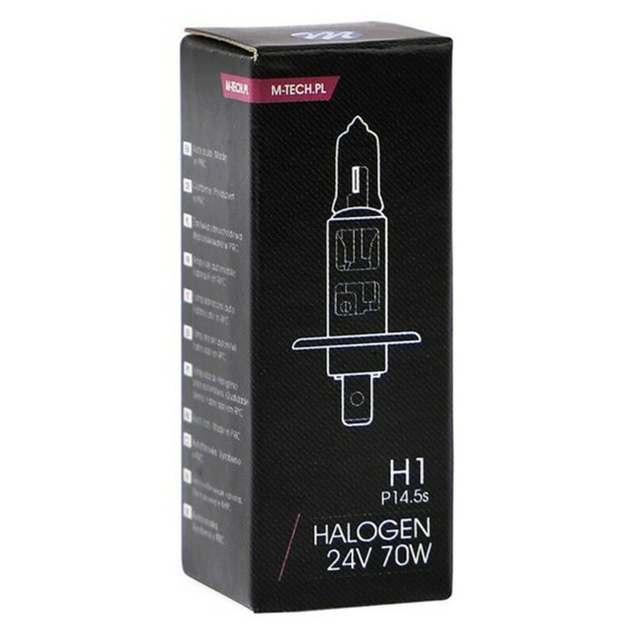 M-Tech Ampoule Halogène H1 70W 24V P14.5S