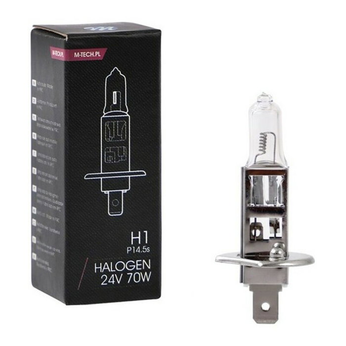 M-Tech Ampoule Halogène H1 70W 24V P14.5S