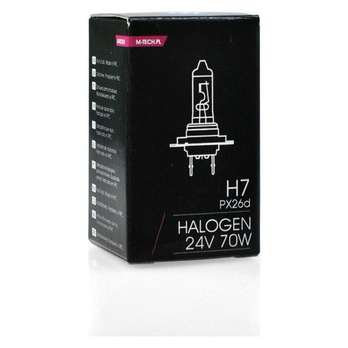M-Tech Lampe Halogène P43T 24V 75/70W H4