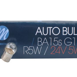 M-Tech MTECZ930 Lampe Halogène G18 BA15s 5W 24V Transparente 10 Unités