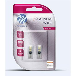 M-Tech Blister 2X Led L801W W5 W Canbus 20XSmd3014 Blanc 12V 1,7W 240Lm