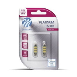 M-Tech Blister 2X LED L815WW - C5W 36mm 9xSMD5630 Blanc chaud