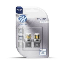 M-Tech ECONO LB115W - T20 W21/5W, 21XSMD2835 LED, Blanc (Blister de 2)