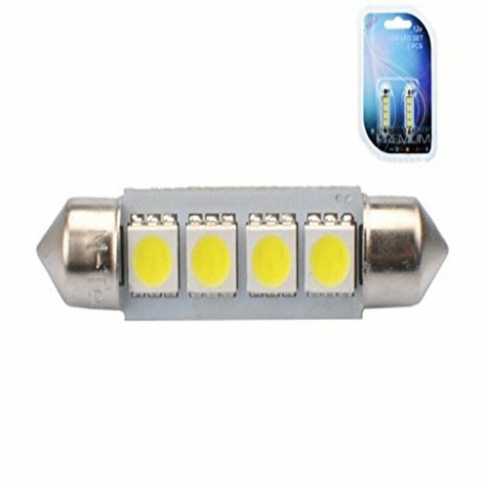M-TECH Lampe LED C5W 41MM 4XSMD5050 CANBUS Blanc