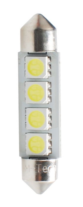 M-Tech MTECLB311W 2X Led L311 W - C5 W 41 mm 4XSmd5050 Canbus Blanc 12V 2W 68 Lumens