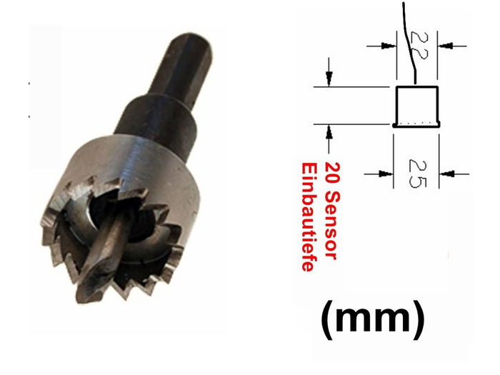 M-Tech Sensors De Parking CP7 Alouette - Noir, 4 Capteurs, Alarme, 12V, 40 KHz