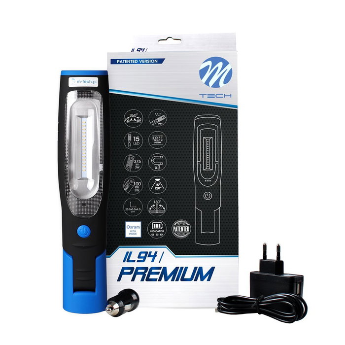 M-Tech IL94 PREMIUM Lampe d'inspection LED rechargeable