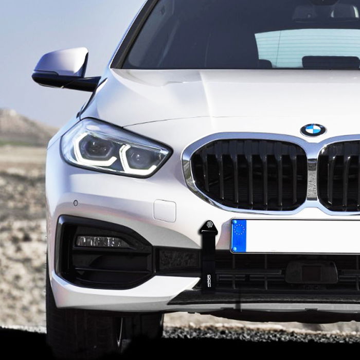 OCC Motorsport OCCRC023 Sangle De Remorquage Noire 25x5cm 3000kg Nylon