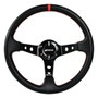 Occ Motorsport Volant Décalé Modèle Track Vinyle Carbone Look Bras Noirs