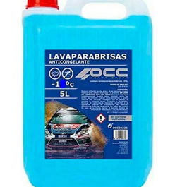 Occ Motorsport OCC20326 Liquide De Lave-Glace Antigel 5 Litres -1°C Bleu Sans Méthanol