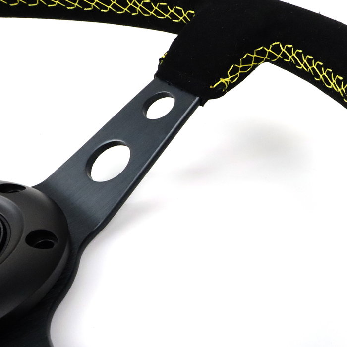 OCC Motorsport OCCVOL003 Volant Déplacé Mod. Track Cuir Suédé Bras Noirs