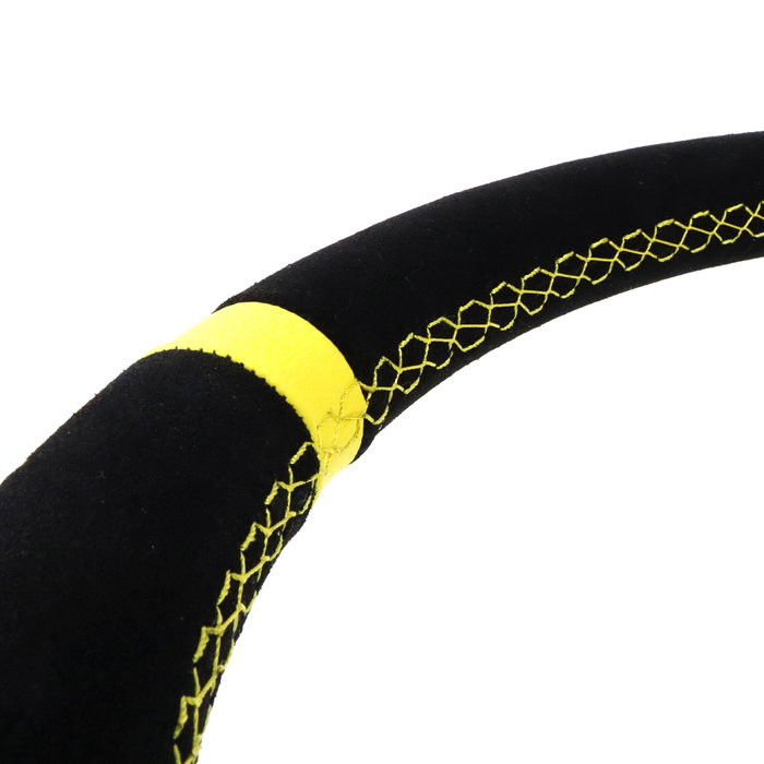 OCC Motorsport OCCVOL003 Volant Déplacé Mod. Track Cuir Suédé Bras Noirs