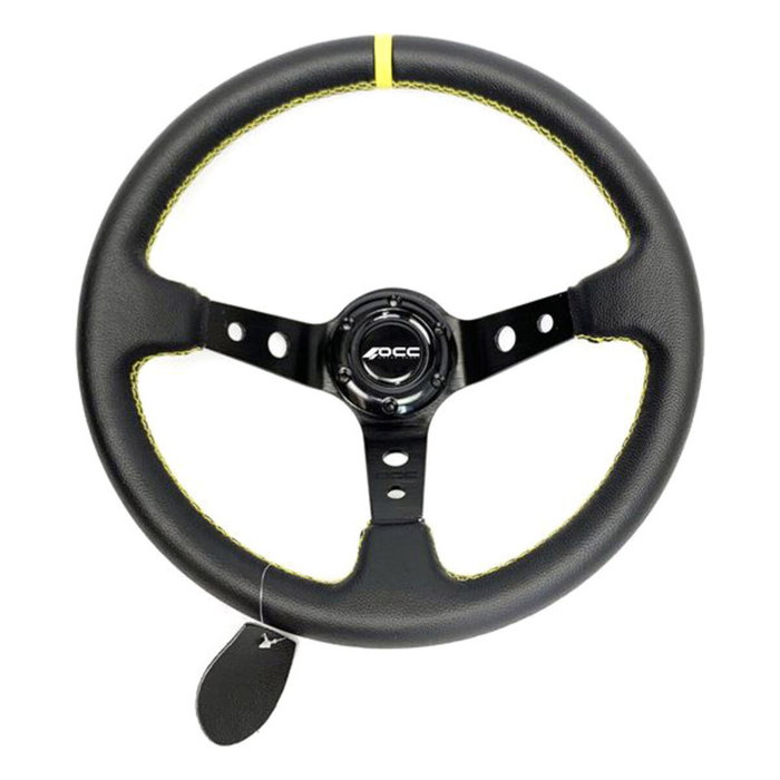 Occ Motorsport Volant Décalé Modèle Track en Cuir Artificiel Noir