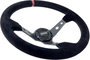Occ Motorsport Volant Déplacé Mod. Track Cuir Suédé Bras Carbone Look