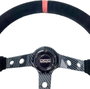 Occ Motorsport Volant Déplacé Mod. Track Cuir Suédé Bras Carbone Look