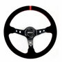 Occ Motorsport Volant Déplacé Mod. Track Cuir Suédé Bras Effet Carbone
