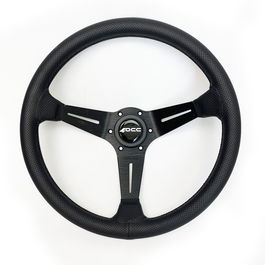 OCC Motorsport OCCVOL008 Volant Déplacé Mod. Classic Cuir Perforé Bras Noirs