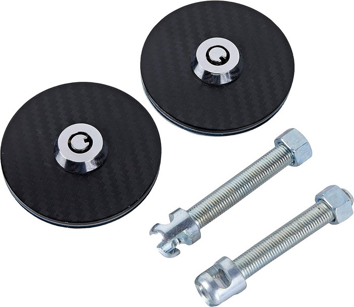 OCC Motorsport Kit De Fermeture Capot Clé Noir-Argent Carbone OCCRC009