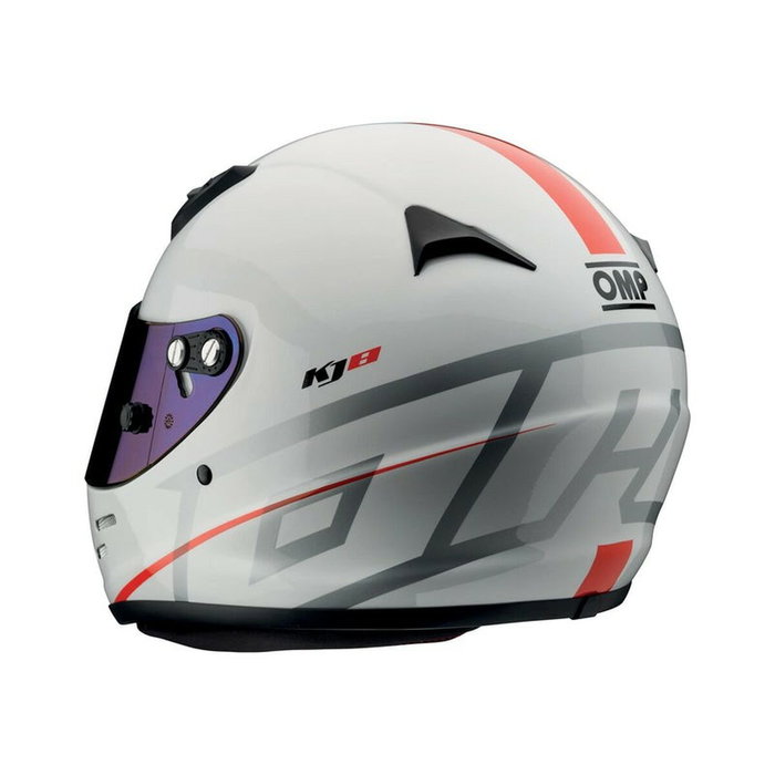 Omp KJ8 EVO Casque intégral karting CMR Blanc Taille L