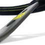 OMP Volant CORSICA en suédine 350mm bras noirs - détail jaune
