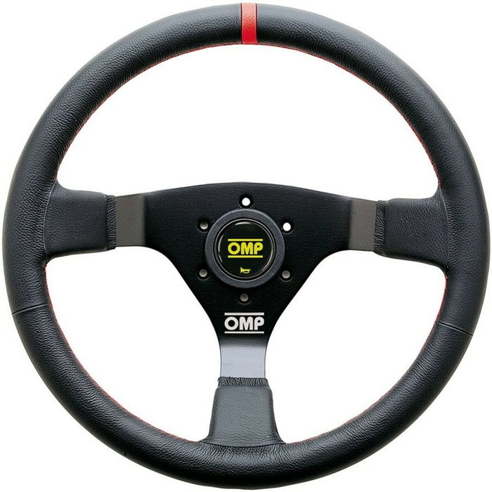 OMP Volant WRC en cuir 350mm Noir - Détail Rouge OMP Volant WRC en cuir 350mm Noir - Détail Rouge