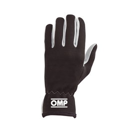 Omp Gants Rally Noir Taille L OMPIB0-0702-A01-071-L Paume En Suède Grise Sans Rembourrage Dos En Nomex Iso 6940
