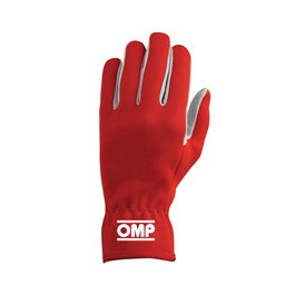 Omp Gants Rally Rouge Taille L OMPIB0-0702-A01-061-L Paume Daim Gris Dos Nomex ISO 6940