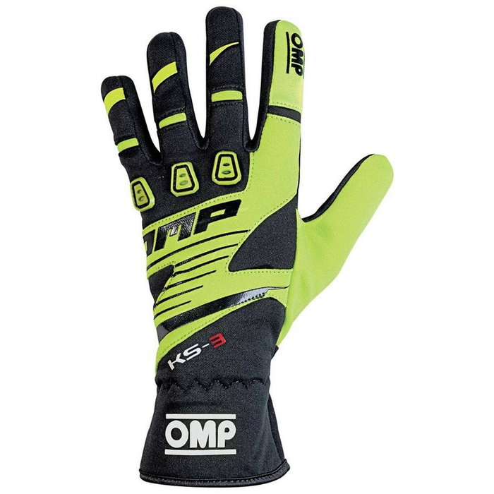 Gants de karting OMP KS-3 Jaune/Noir M Gants de karting OMP KS-3 Jaune/Noir M