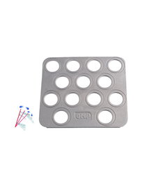 Omp Repose-pieds Copilote OMPOA0-1866-003 Aluminium Sablé Antidérapant 320x280mm