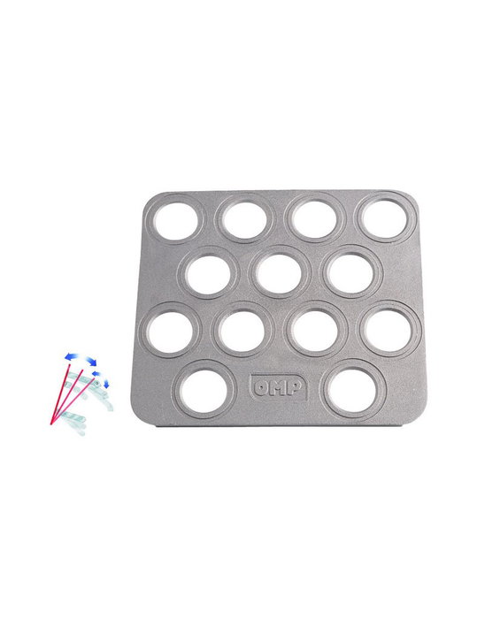 OMP Repose-pieds Copilote Aluminium Noir OMP Repose-pieds Copilote Aluminium Noir