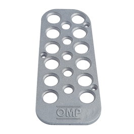 OMP Repose-pied gauche du conducteur en aluminium sablé Noir