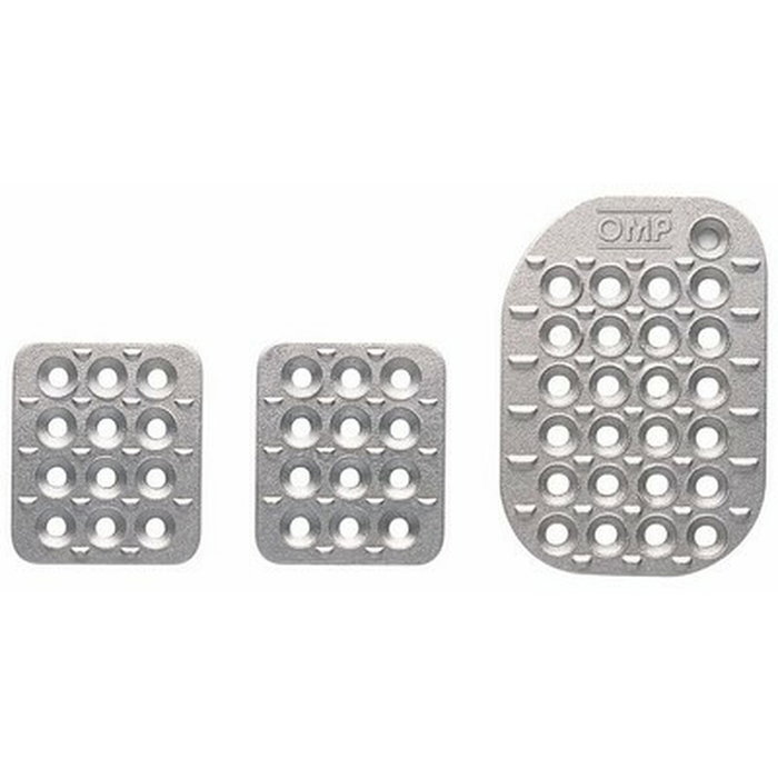 Omp Ensemble de pédales en aluminium sablé